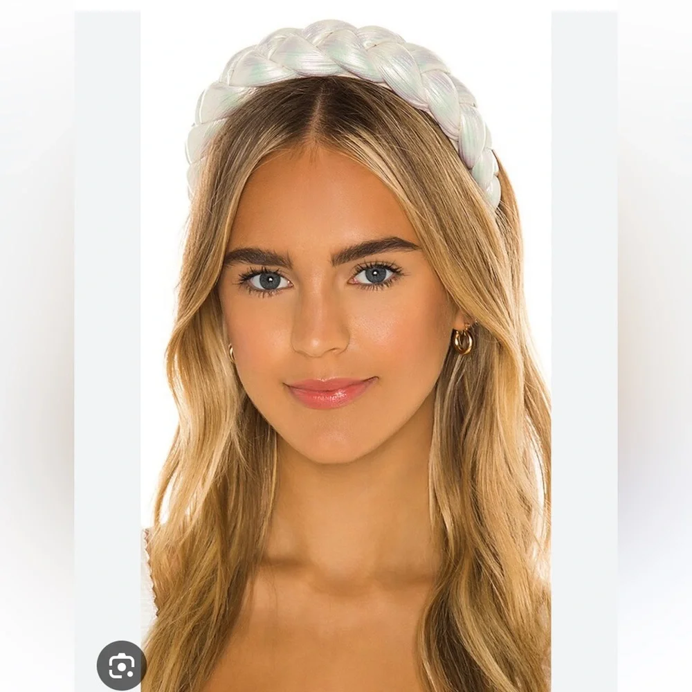 Revolve Lovers and Friends Ingrid‎ Braided Black Headband